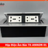 ổ cắm âm bàn TENKO TK-AS06DN màu bạc