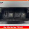 Ổ Cắm Âm Bàn USB Sạc Hợp Kim Nhôm Tenko TK-D4S-05 Đen