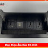 Ổ Cắm Âm Bàn Hợp Kim Nhôm Tenko TK-D4S-02 Đen