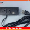 Ổ Cắm Điện Âm Bàn Chuẩn Mỹ Tenko TK-KDM01