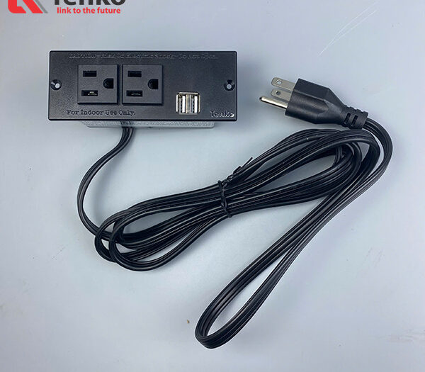 Ổ Cắm Điện Âm Bàn Chuẩn Mỹ Tenko TK-KDM01