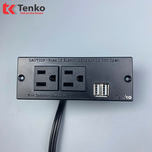 Ổ Cắm Điện Âm Bàn Chuẩn Mỹ Tenko TK-KDM01
